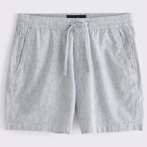 Abercrombie & Fitch Gray Flat Front Men Shorts